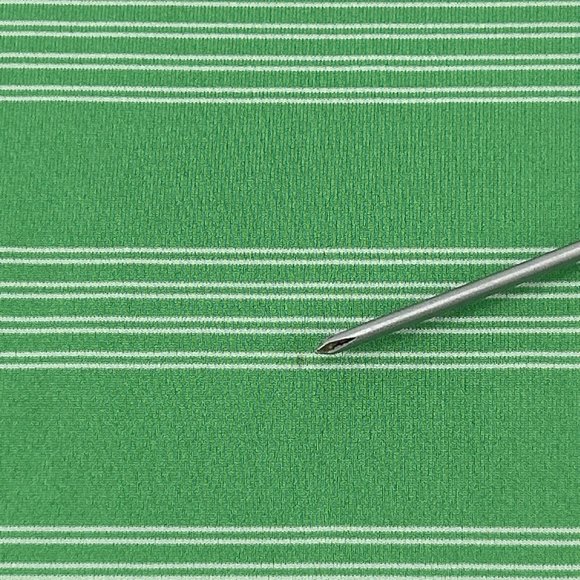 Nike Men's Shirt M Green White Stripes Tour Performance Short Sleeve Polo Golf - Picture 5 of 11